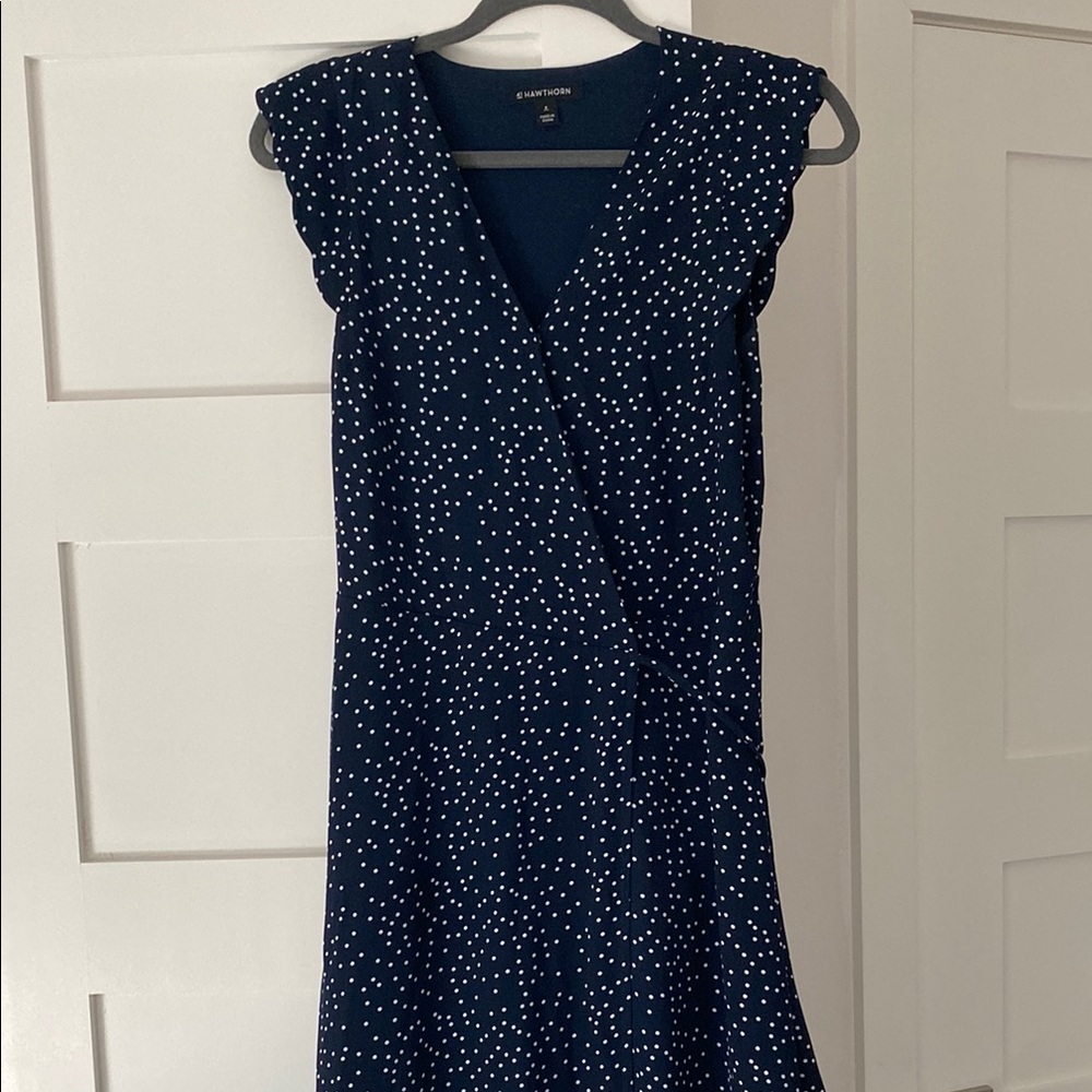41 Hawthorn Navy Polka Dot Dress